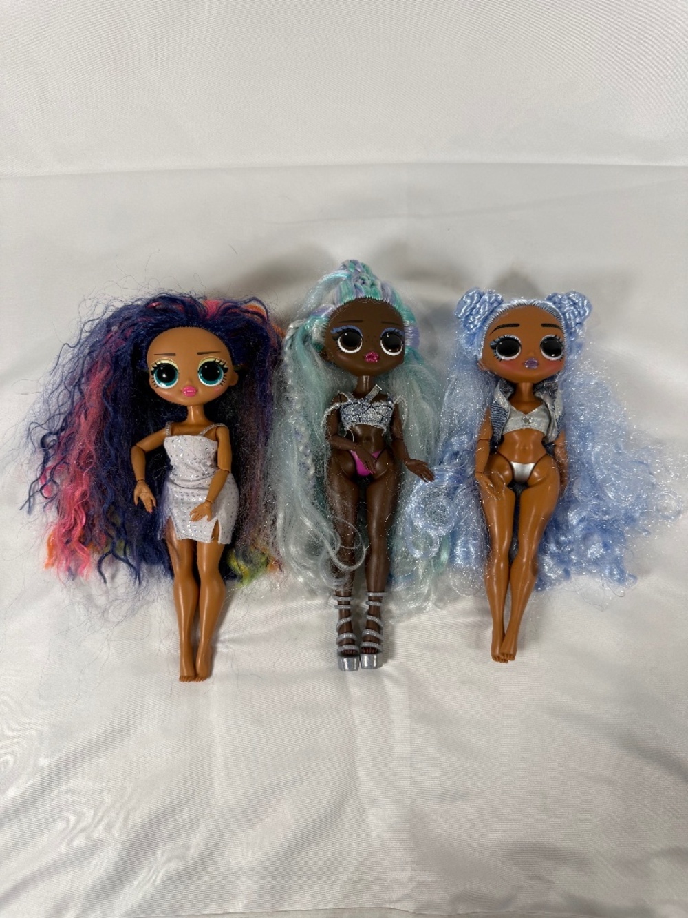 L.O.L. Surprise OMG 3 Doll Lot Sketches Lady Braids Missy Frost
